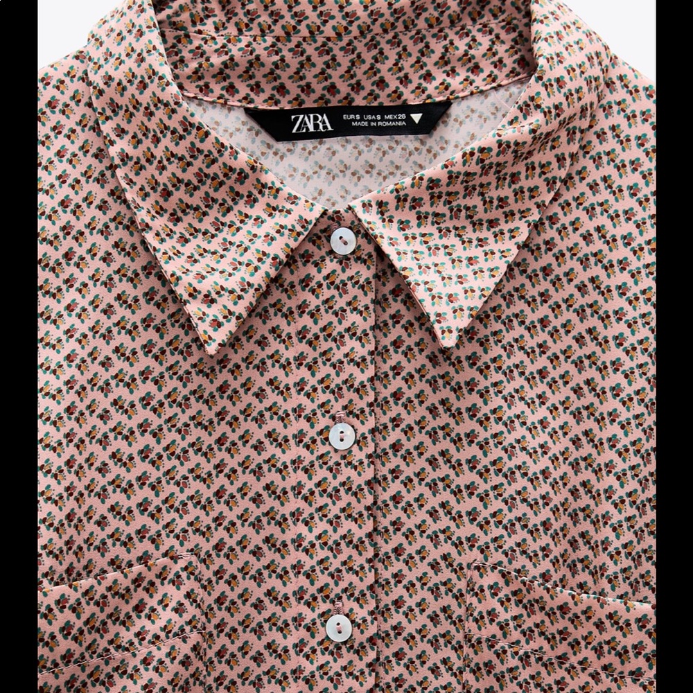 Printed shirt dress - Picture 4 of 9